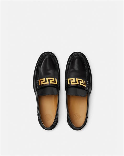 versace loafers for sale|Versace greca loafers male black.